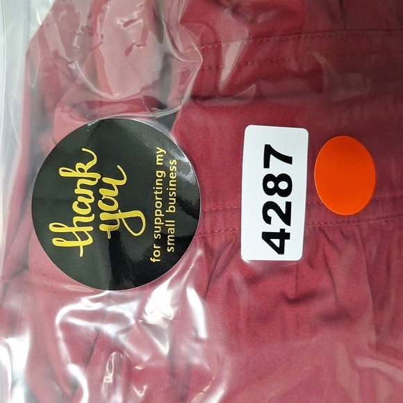 eShakti Red Burgundy Whimsigoth Witchy A-Line Midi Dress W/Pockets Plus Size 2X - Picture 14 of 14